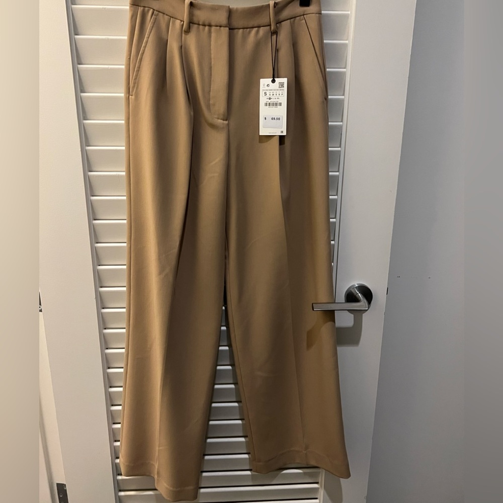 Zara tan trousers